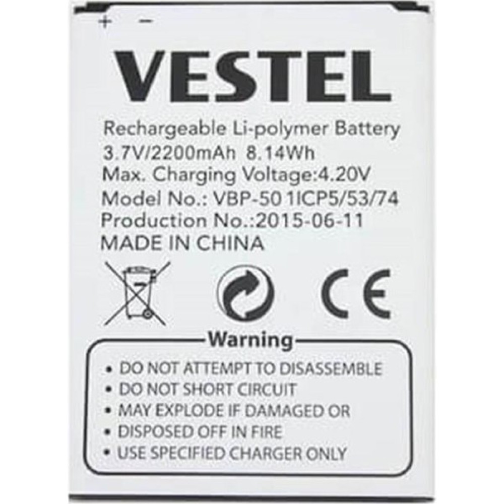 Vestel Venus 5.0 Pil Batarya Oto Boyaları Fiyatı