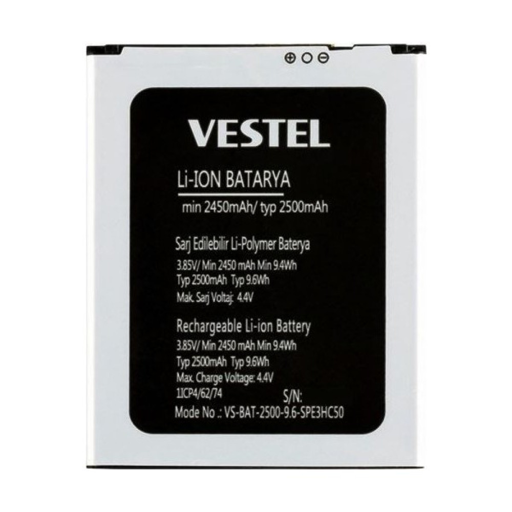 Vestel Venüs E3 Batarya Pil 2500MAH Cep Telefonu Bataryası Fiyatı
