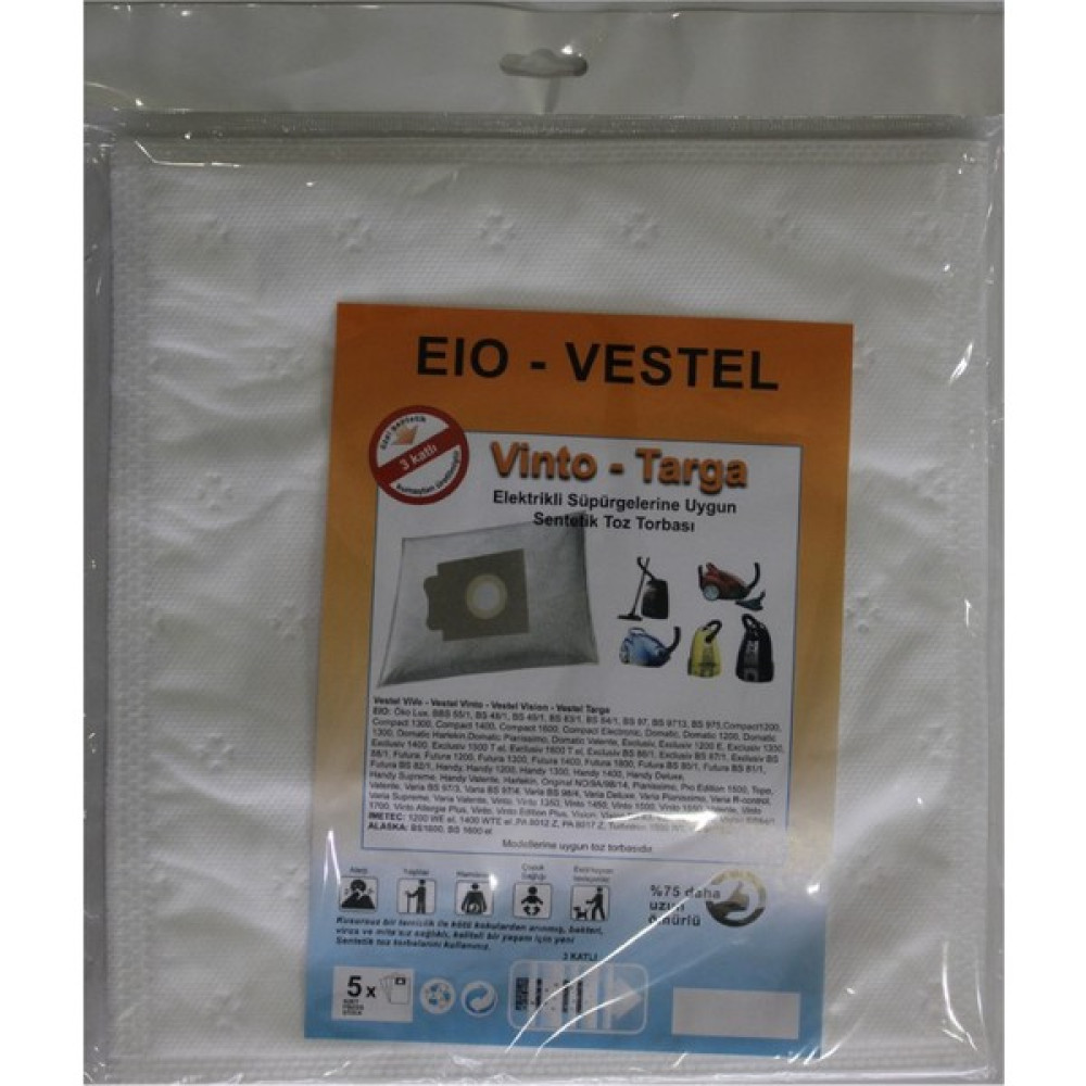 Vestel Vivo Elektrikli Süpürgeye Uygun Sentetik Toz Torbası Elektrikli Süpürge Aksesuarları Fiyatı