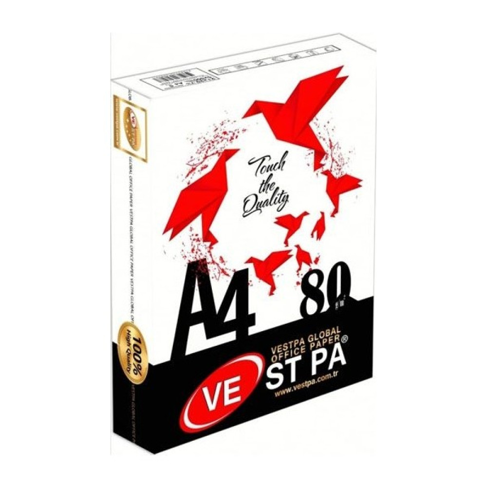 Vestpa Beyaz A4 Fotokopi Kağıdı 500 Yaprak 80 Gram Tekli Fotokopi Kağıdı Fiyatı