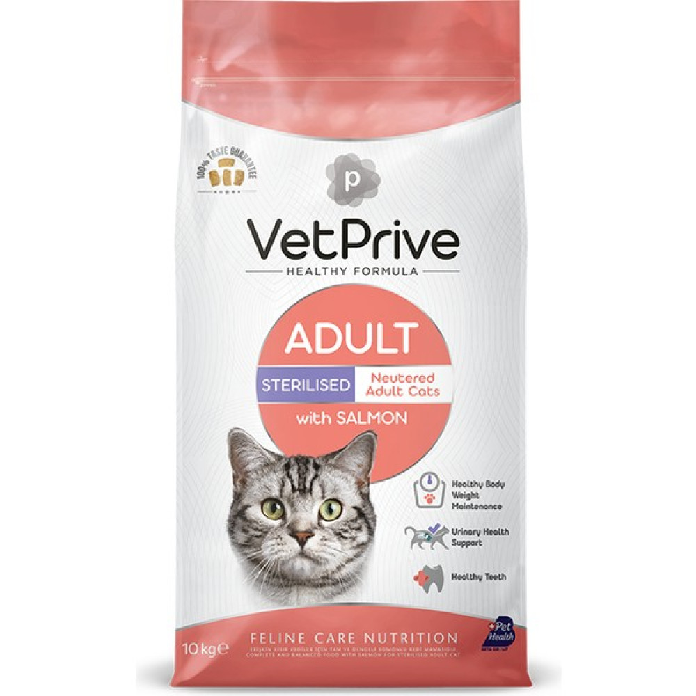 Vet Prive Kısırlaştırılmış Kedi Maması Somonlu 10 kg Evcil Hayvan Ürünleri Fiyatı