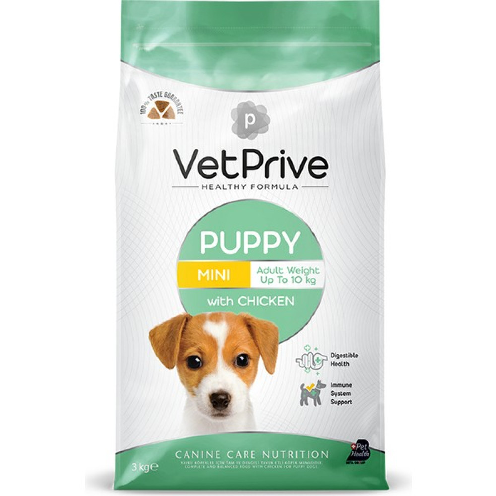 Vet Prive Mini ve Küçük Irk Yavru Köpek Maması Tavuklu 3 kg Evcil Hayvan Ürünleri Fiyatı