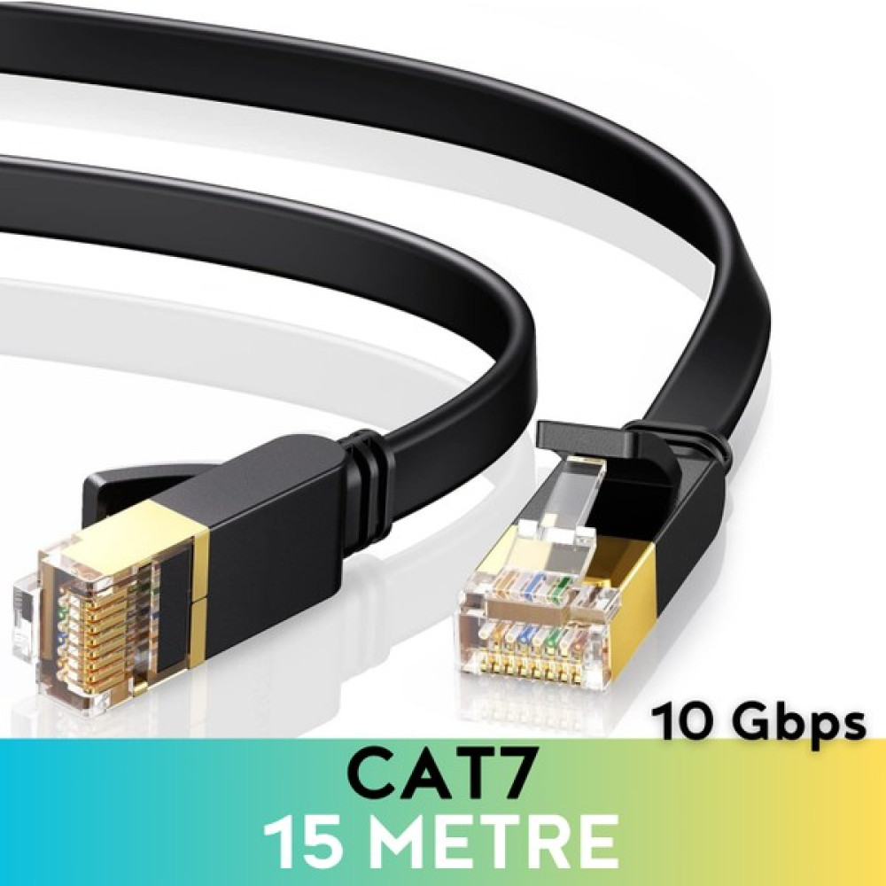 Vetech Cat7 15 Metre Ethernet Kablosu 10GBPS Premium Internet Lan Kablo 15MT - 15 m Ağ / Network Kablosu Fiyatı