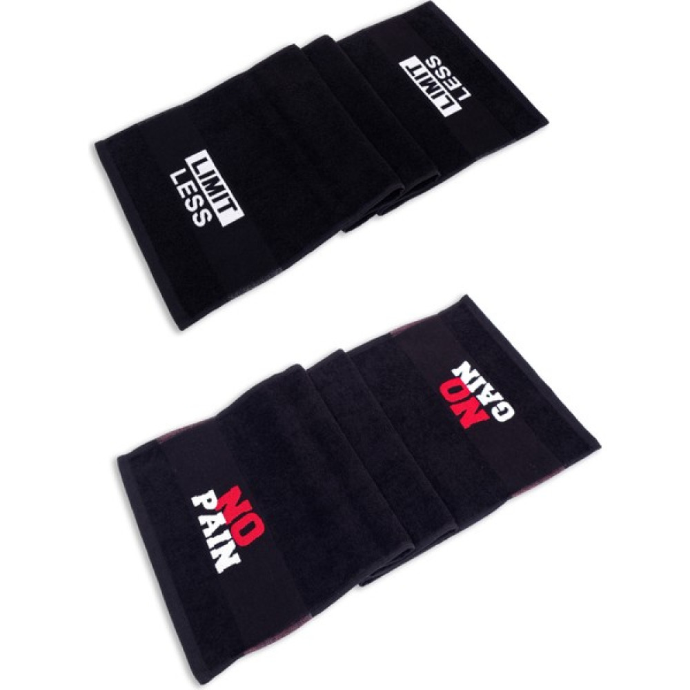 Vevien Home Limitless - No Pain No Gain 30X100 cm %100 Pamuklu 2'li Spor Havlusu Fitness Gym Golf Boks Havlusu - Siyah - 30 x 100 cm El / Yüz Havlusu Fiyatı