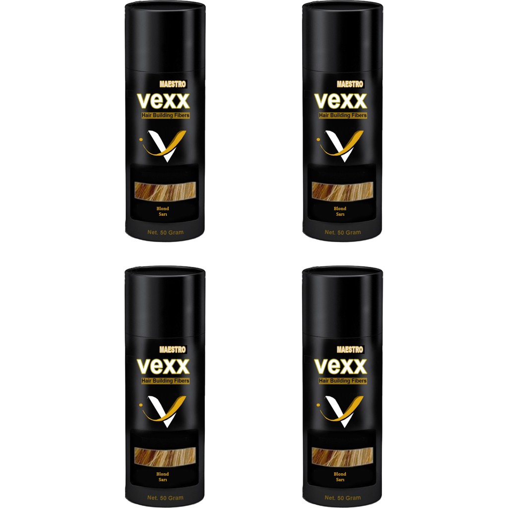 Vexx Maestro Vexx 50 Gr. Hair Fiber Saç Tozu 4 Adet - Sarı Diğer Fiyatı