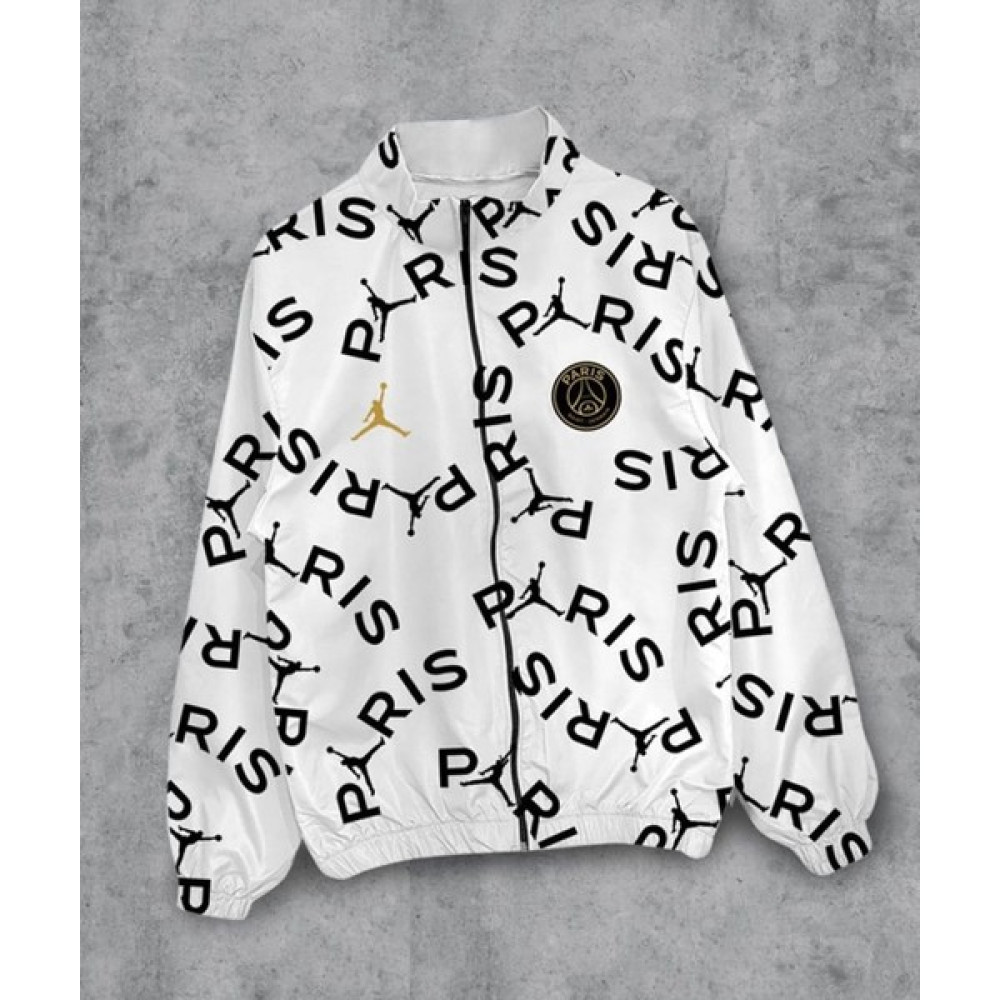 Veys moda Unisex Beyaz Paris Saint Germain Desenli Yağmurluk Erkek Yağmurluk Fiyatı