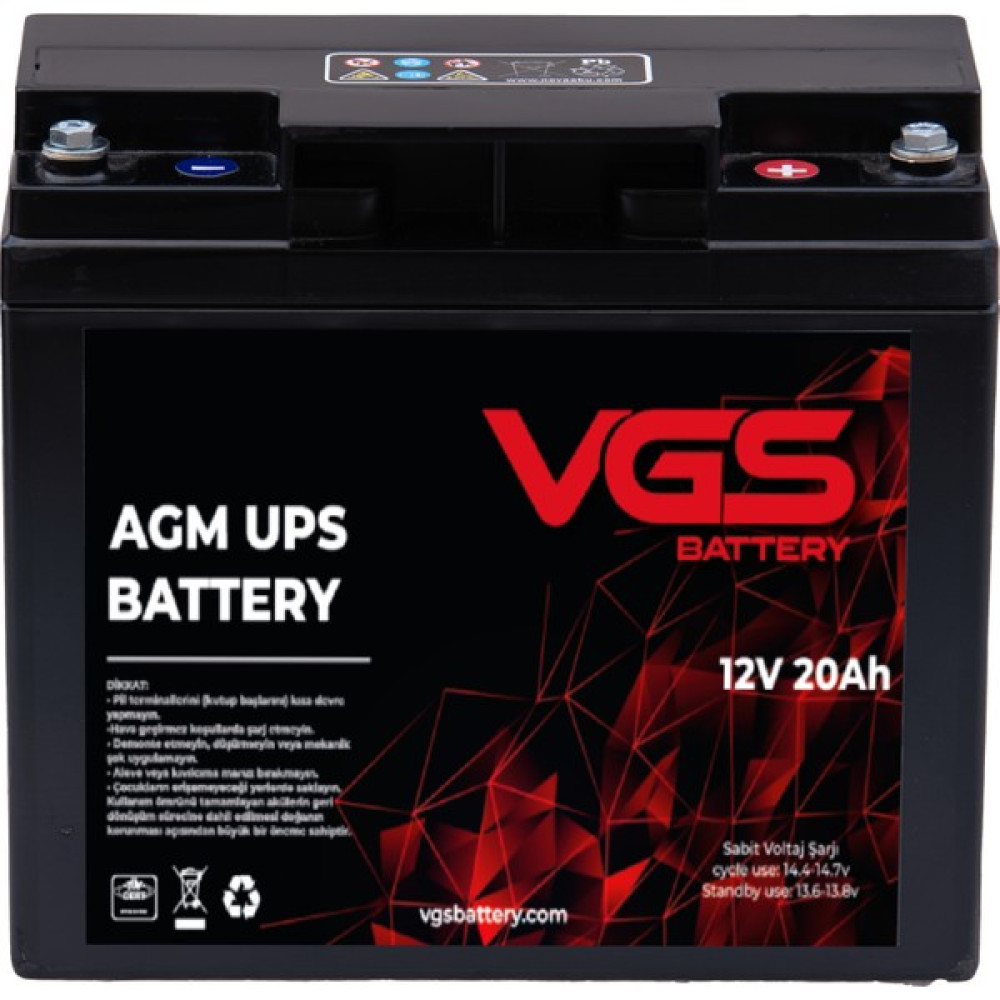 Vgs 12V 20AH Agm Kuru Akü Akü Fiyatı