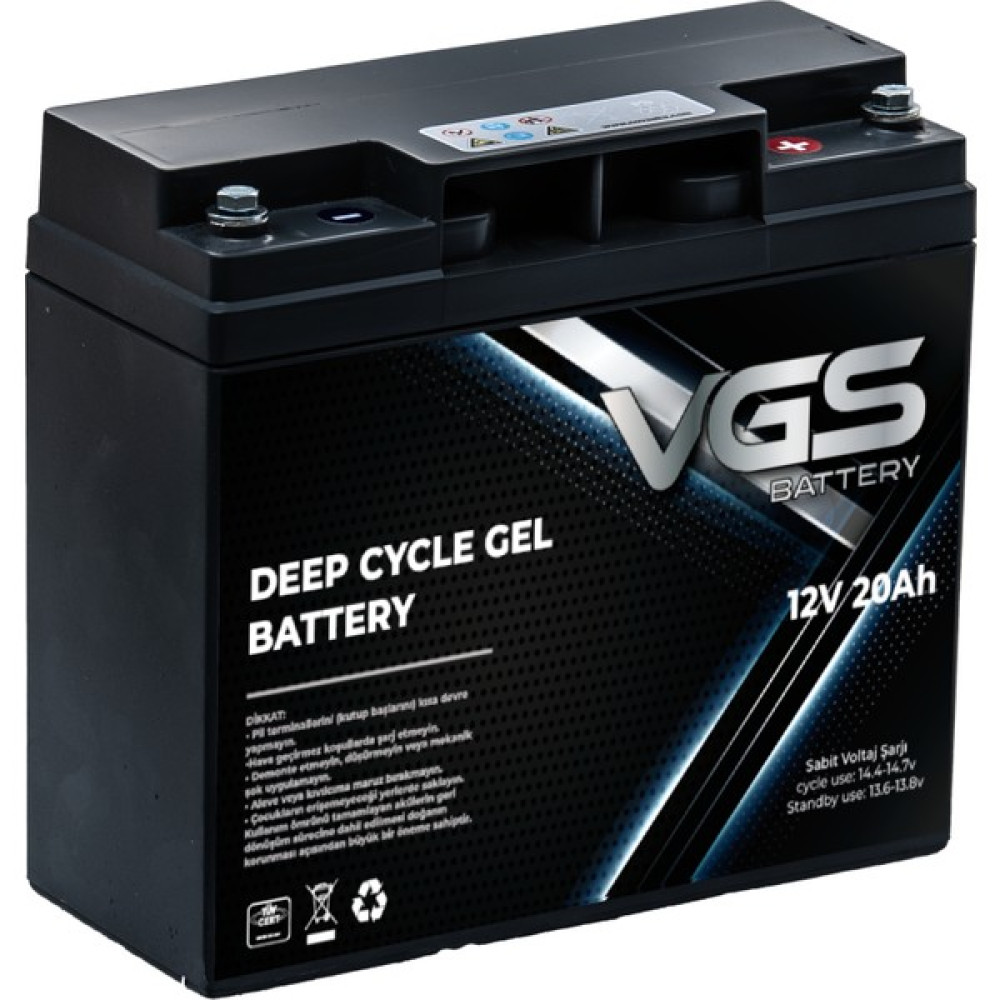 Vgs 12V 20AH Deep Cycle Jel Akü Akü Fiyatı