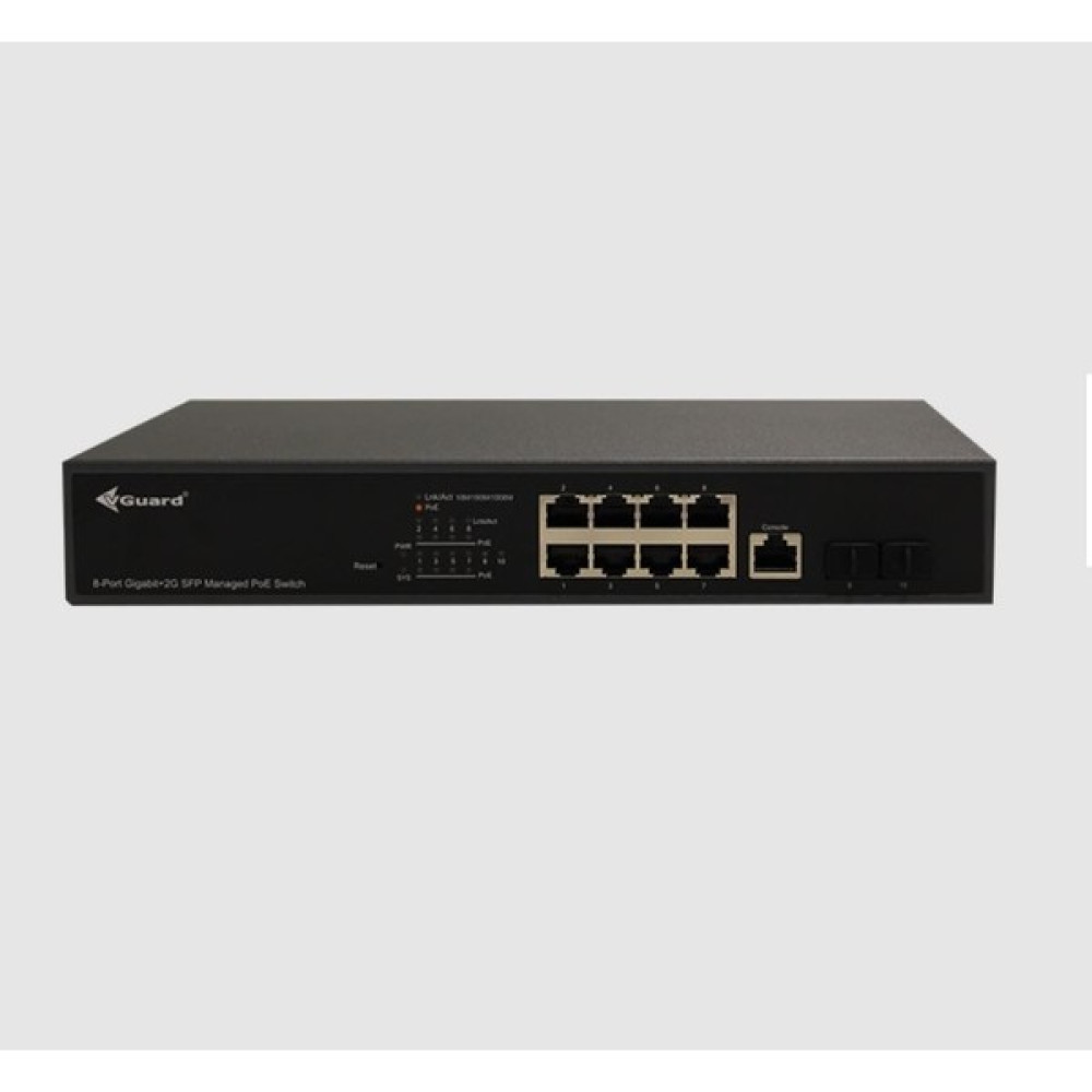 Vguard VG-SW2008PM-140 8 Port Poe 2 Port Sfp Yönetilebilir Poe Switch Oto Boyaları Fiyatı