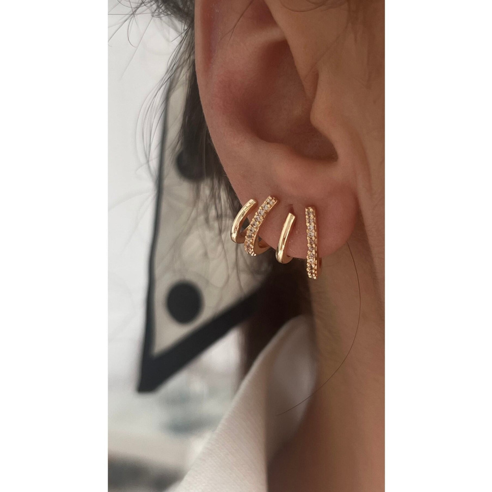 Vi store Altın Kaplama Çoklu Çizgi Küpe Bijuteri Küpe Fiyatı