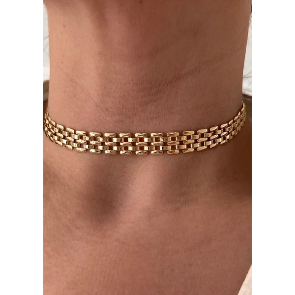 Vi Store Gold Hasır Choker Bijuteri Kolye Fiyatı