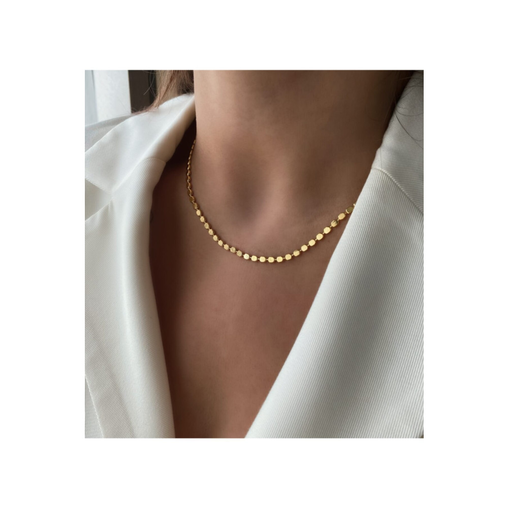 vi store vi jewelry Altın Kaplama Top Zincir Kolye Bijuteri Kolye Fiyatı