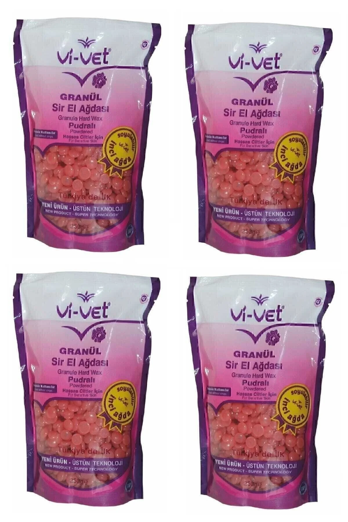 Vi-vet Granül El Ağdası Pudrası 250 gr X4 Adet" Ağda Ürünleri ve Makineleri Fiyatı