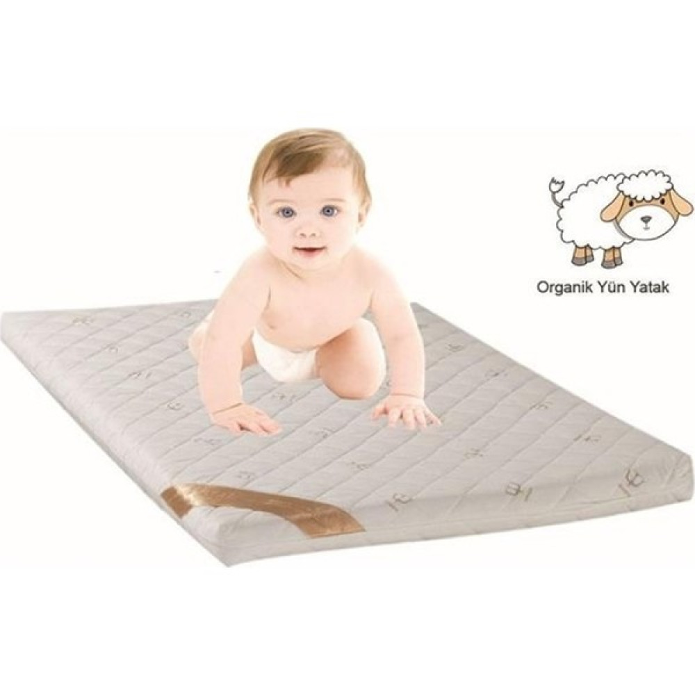 Via Baby Organik Saf Yün Oyun Park Yatağı - 60 x 120 cm Bebek Yatağı Fiyatı