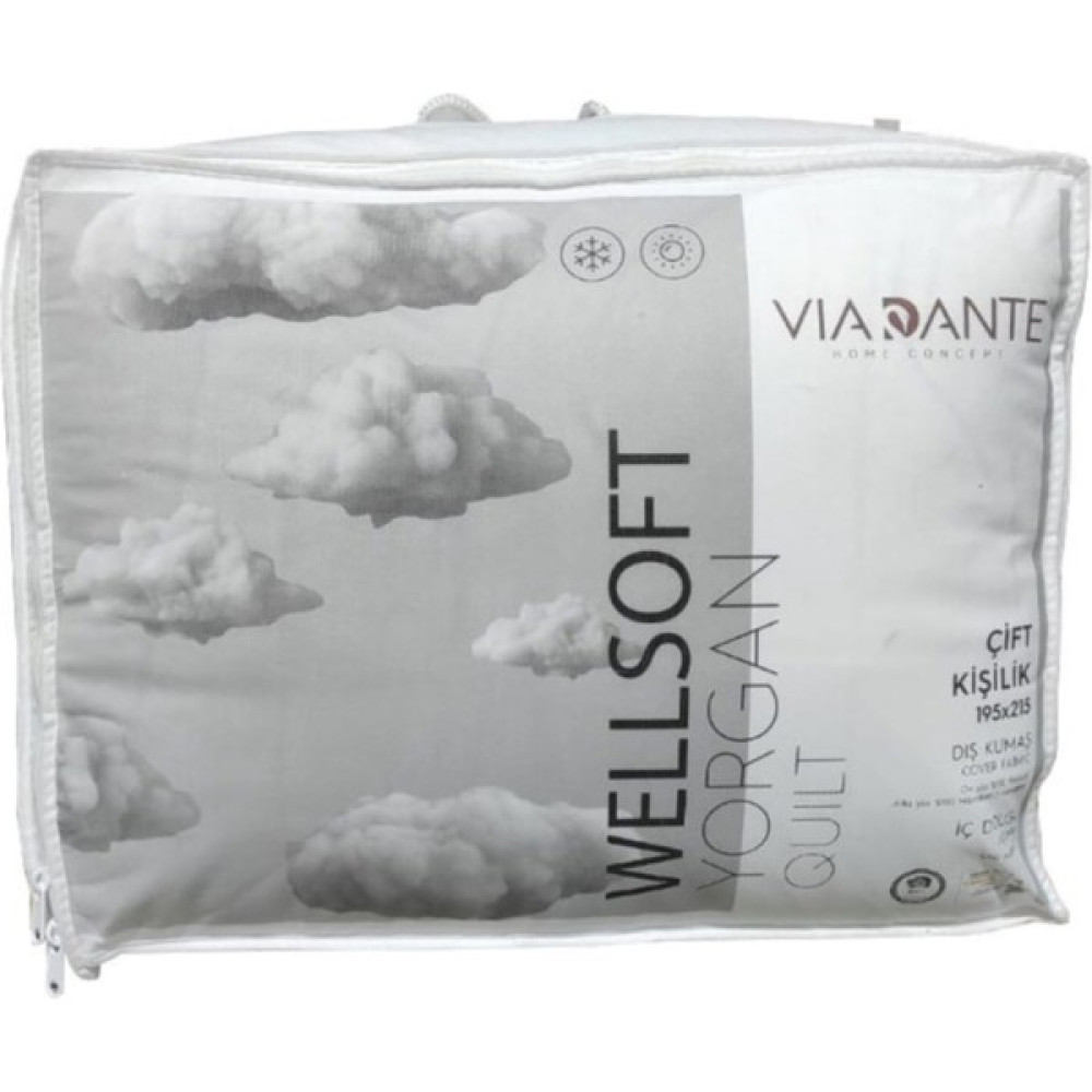 Via Dante Çift Kişilik Wellsoft Yorgan 195 x 215 Yatak Seti / Uyku Seti Fiyatı