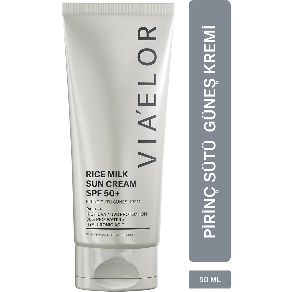 Via Elor Pirinç Mayası Leke Karşıtı Nemlendirici ve Aydınlatıcı Ton Eşitleyici Güneş Kremi SPF 50+ PA+++ Güneş Kremleri ve Losyonları Fiyatı