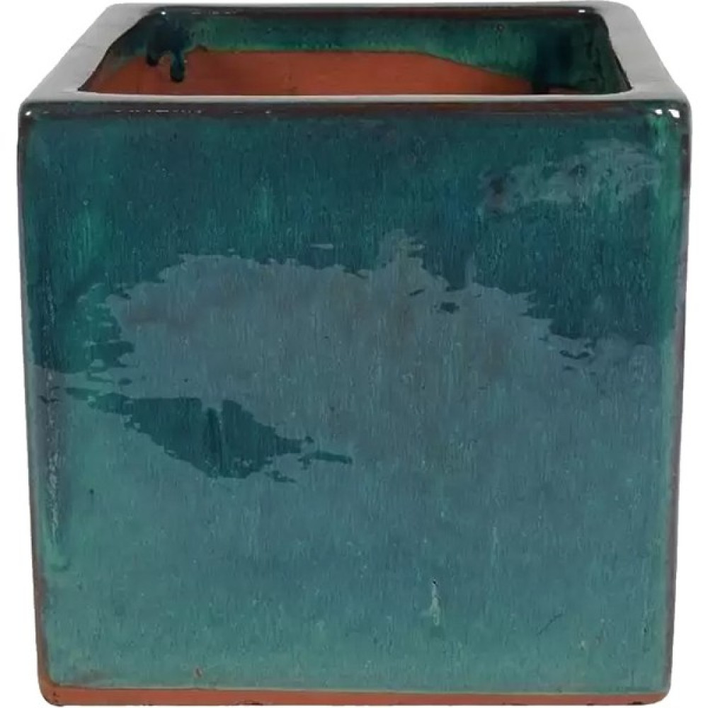 Via Gardenia Küp Okyanus Mavisi Seramik Saksı 22X22 cm Saksı ve Aksesuarları Fiyatı