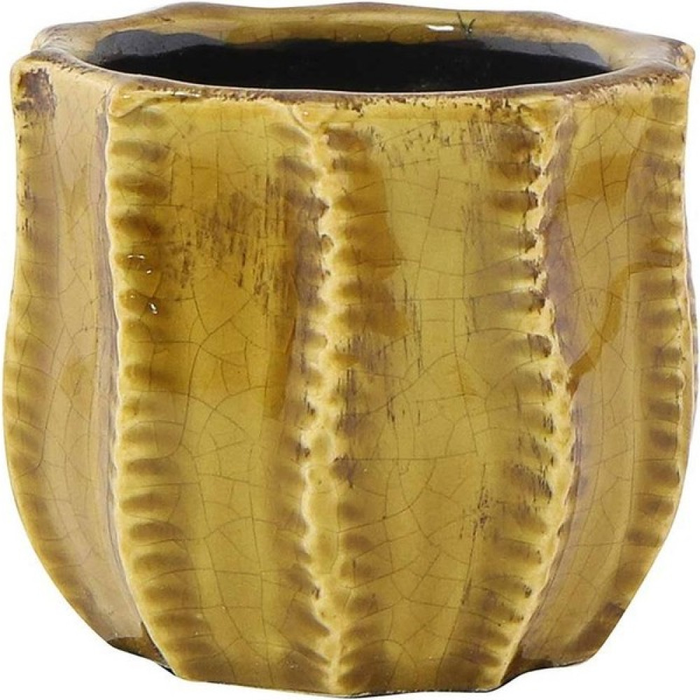 Via Gardenia Manon Sarı Seramik Saksı 12X11 cm Saksı ve Aksesuarları Fiyatı