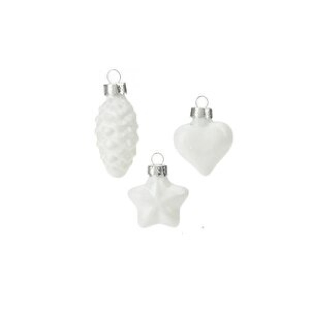 Via Gardenia Mix Kalp Kozalak Yıldız Beyaz Yılbaşı Süsü 3 Cm Yaş Günü & Parti Fiyatı