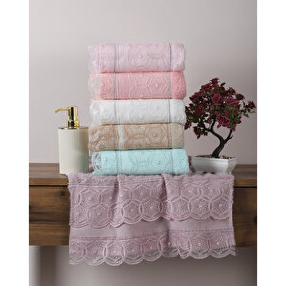 Via Gardenia Venüs Güpürlü El Havlusu Banyo Havlusu Fiyatı