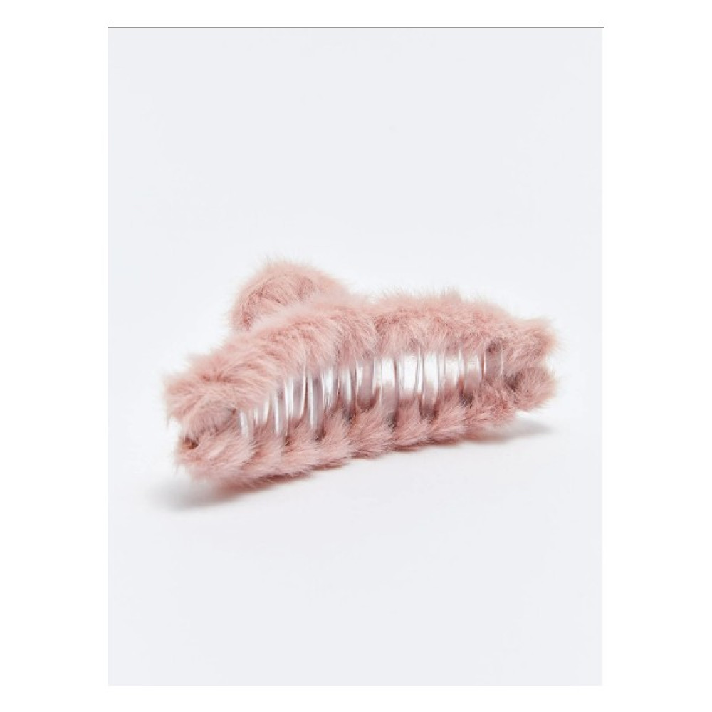 Via Perla Kadın Kürklü Soft Peluş Pembe Büyük Mandal Toka Aksesuar Toka, Taç & Saç Bandı Fiyatı