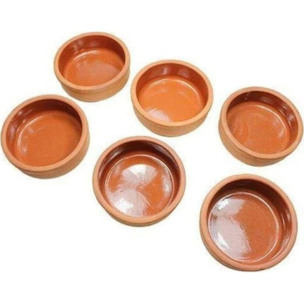 Via Pot Çömlekçilik 6'lı 7,5 cm Sırlı Fırın Sütlaç Kase Tepsiler / Fırın Kapları Fiyatı