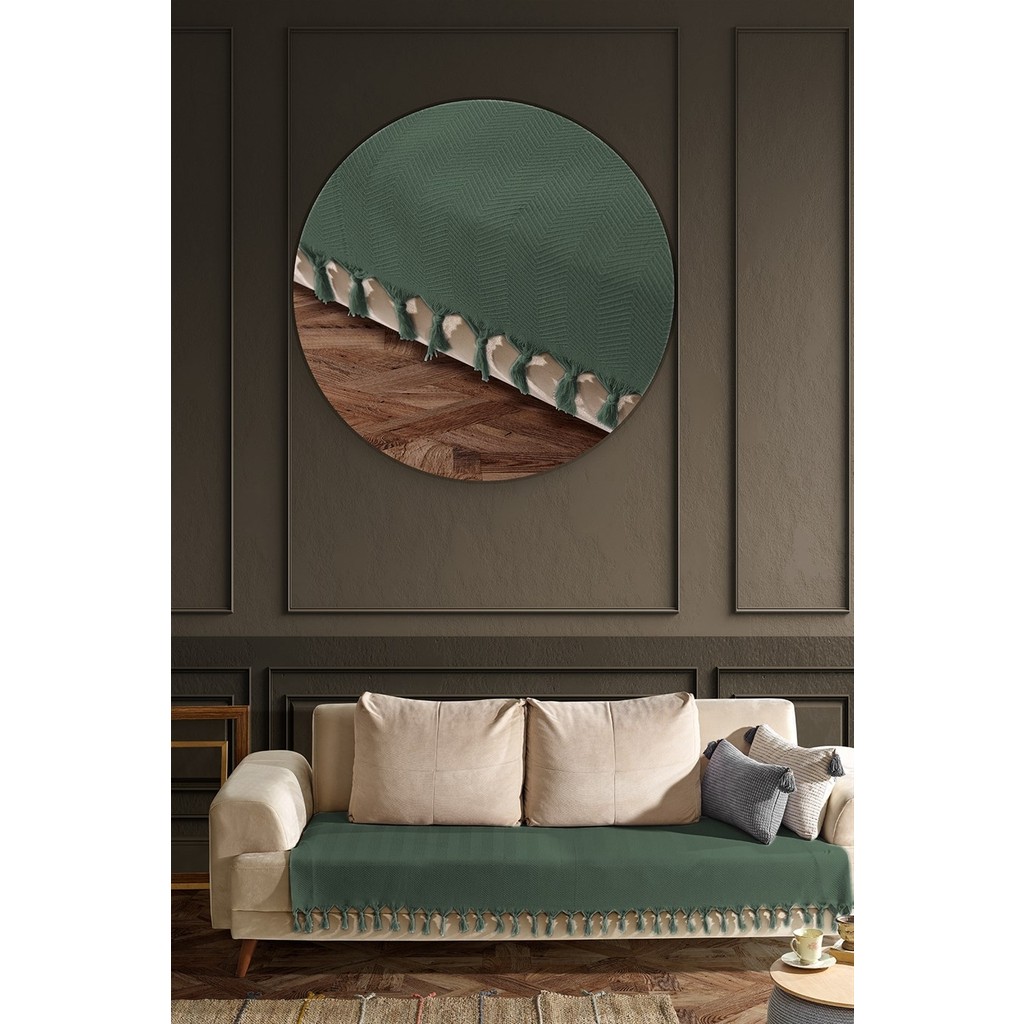 Viaden Asya Koltuk Örtüsü 115X200 cm - 115 x 200 cm - Koyu Yeşil Diğer Fiyatı