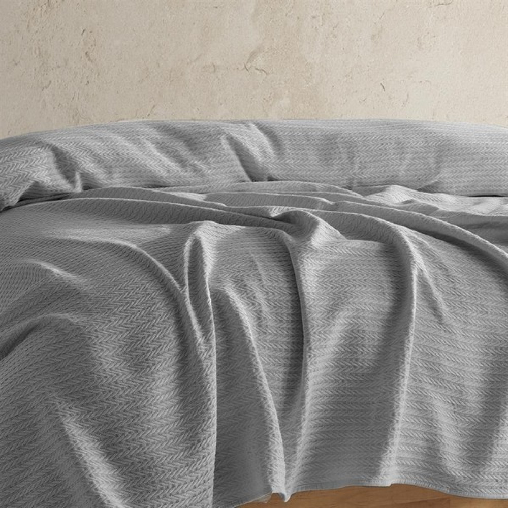 Viaden Nepal Çift Kişilik Pike 200X230 cm - Açık Gri Pike & Pike Takımı Fiyatı