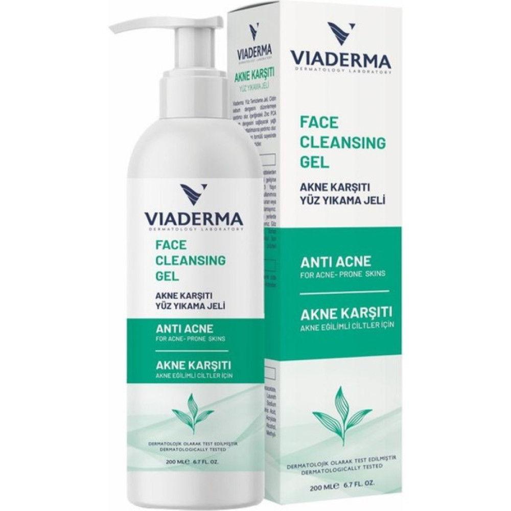Viaderma Akne Karşıtı Yüz Yıkama Jeli 200 ml - Peeling Salisilik Asit Yağ Dengesini Eşitler Karma Cilt Temizleme ve Peeling Fiyatı