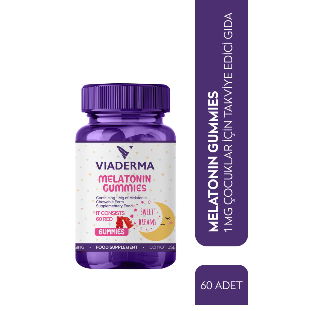 Viaderma Melatonin 1 Mg Gummies Içerir Uykusuzluk Uyku Problemi Uykuya Dalamama Sağlık / Diyet Fiyatı