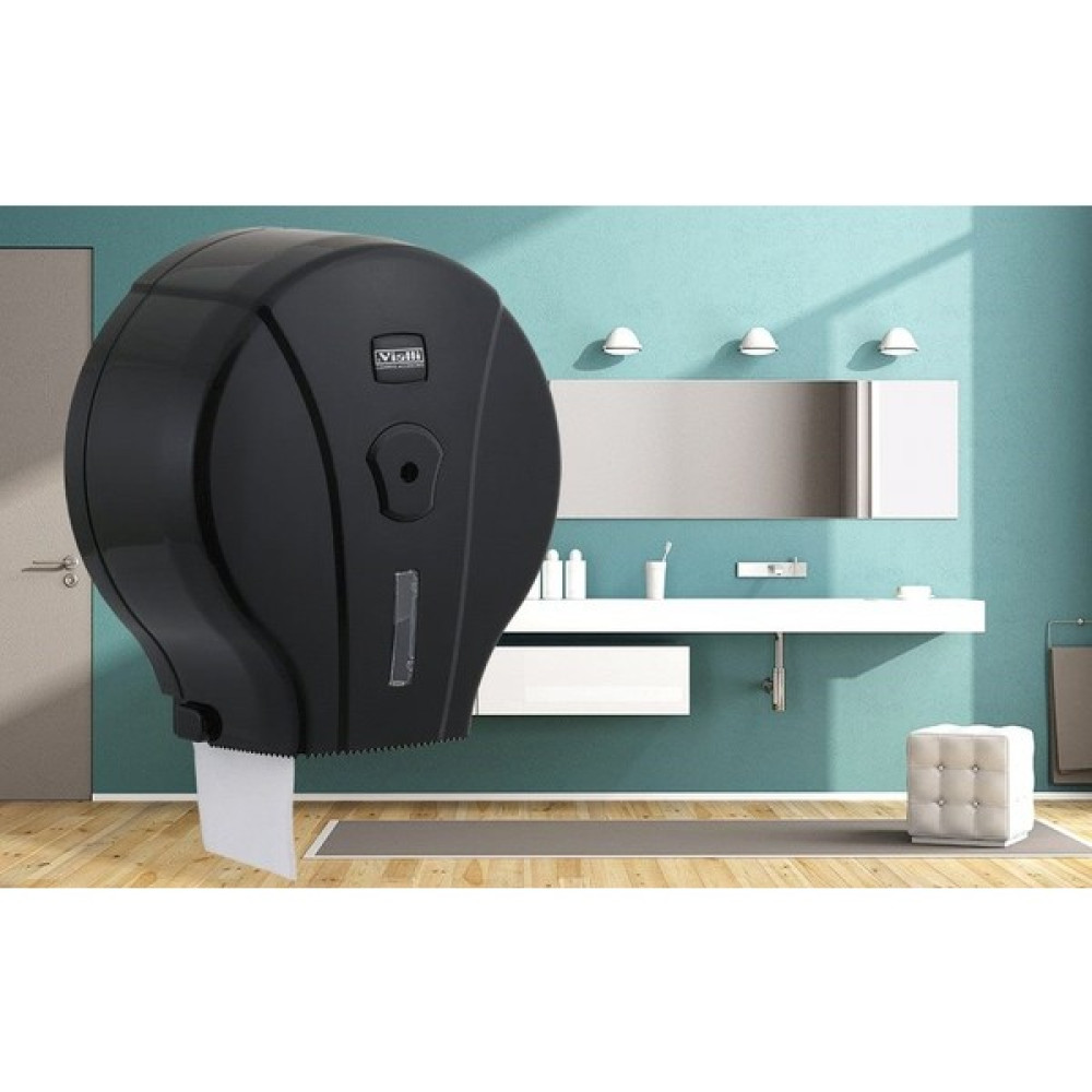 Vialli MJ1B Mini Jumbo Wc Kağıdı Dispenseri Siyah Dispenser Fiyatı