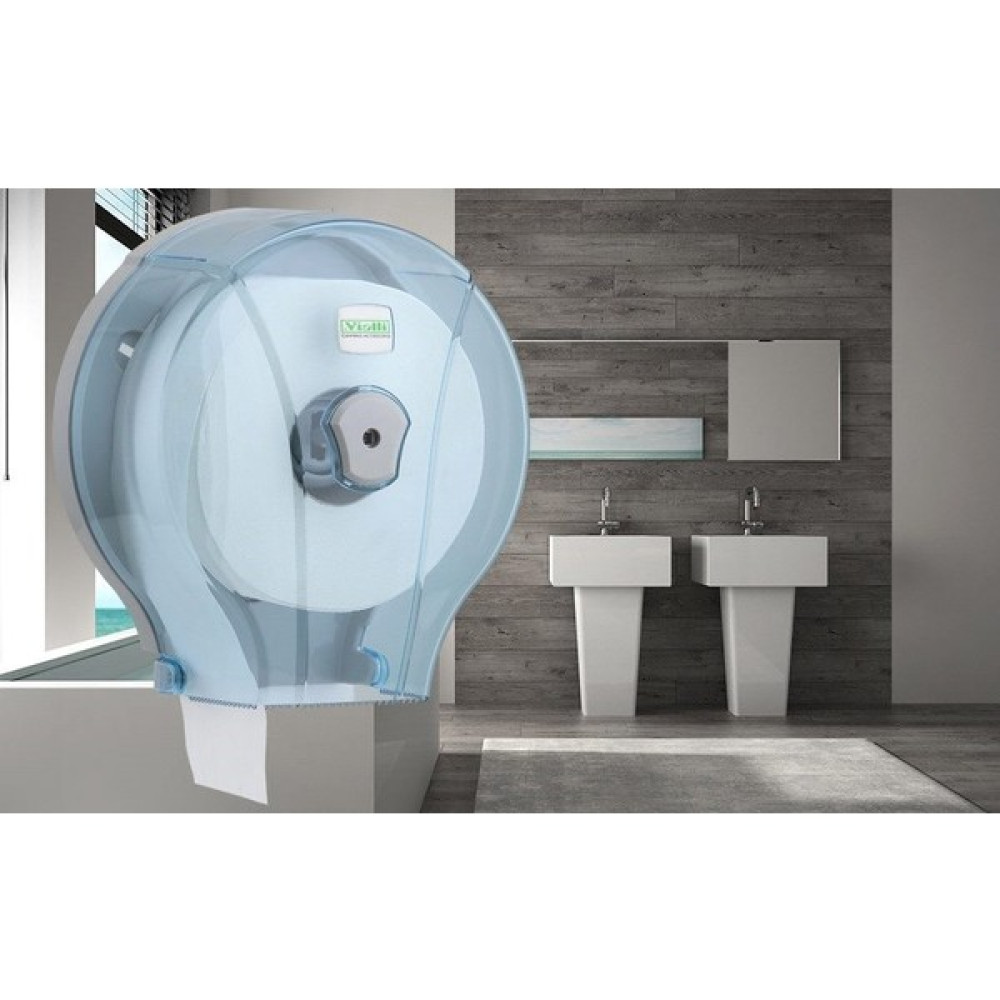 Vialli MJ1T Mini Jumbo Wc Kağıdı Dispenseri - Şeffaf Dispenser Fiyatı