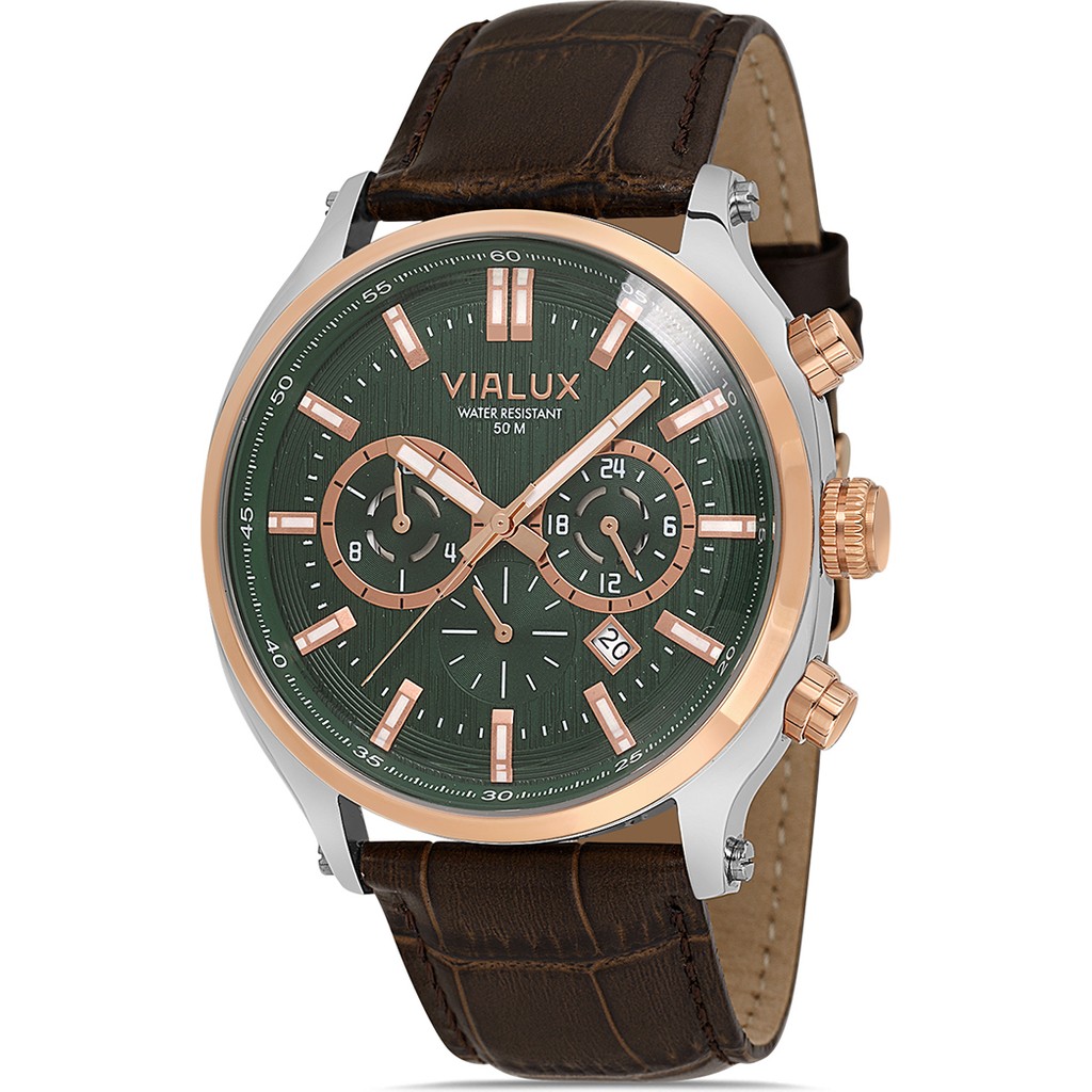 Vialux VX537T-15KR Erkek Kol Saati - Kahverengi Kol Saatleri Fiyatı