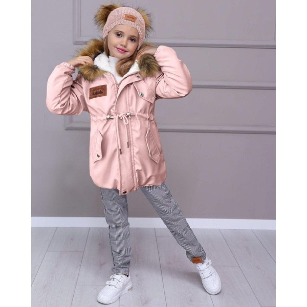 Vianta Kız Çocuk Pembe Çift Ponponlu Bere Kürklü Içi Peluş Mont ve Ekose Mevsimlik Pantolon Takım Kız Çocuk Giyim Takımı Fiyatı