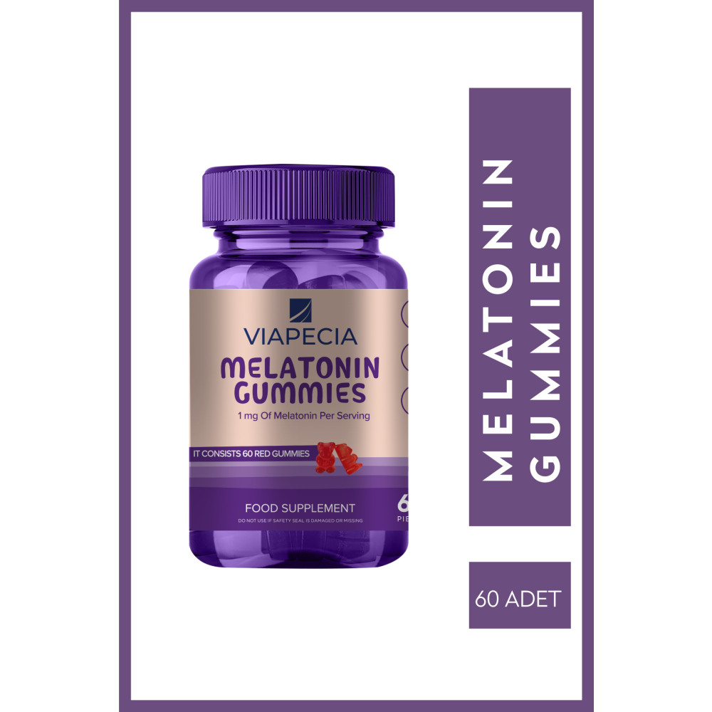 Viapecia Melatonin 1 Mg Gummies 60 Adet Kaliteli & Düzenli Uyku Sağlık / Diyet Fiyatı