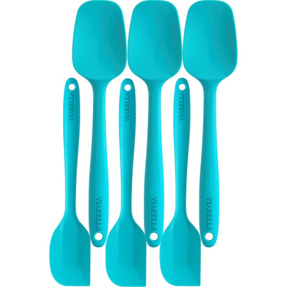 Viarella Silikon Kaşık Spatula Seti 6lı Yanmaz Yapışmaz Çizmez Turkuaz Oto Boyaları Fiyatı
