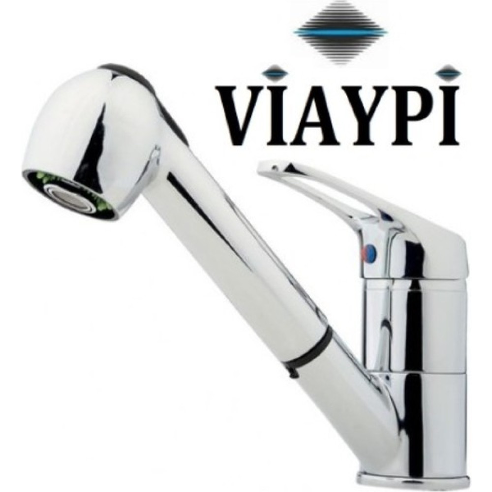 Viaypi Mix Spiralli Evye Berber Bataryası - Spiralli Evye Mix Aç Kapa Mutfak Bataryası - Karavan Bataryası - Krom Bataryalar & Musluklar Fiyatı
