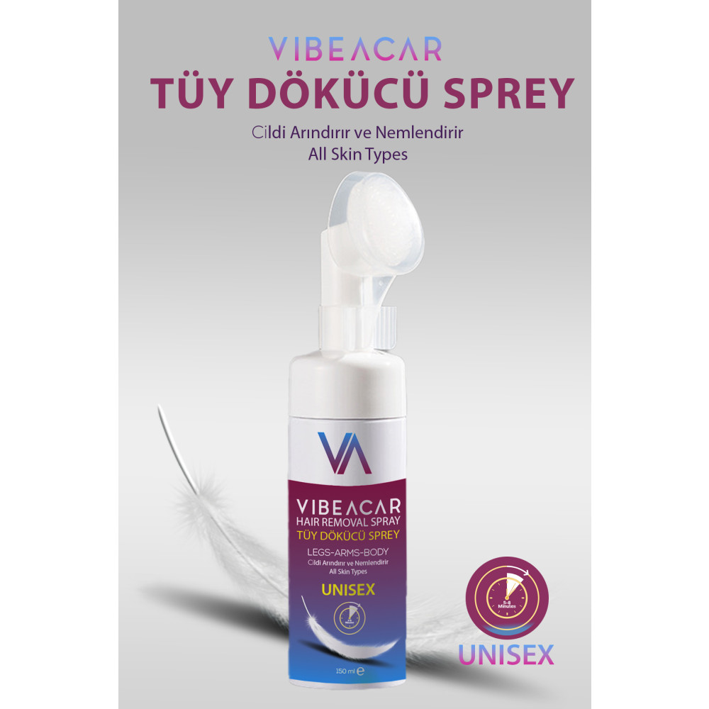 VIBEACAR Tüy Dökücü Sprey PRO Unisex 150 ml Tüy Dökücüler ve Azaltıcılar Fiyatı