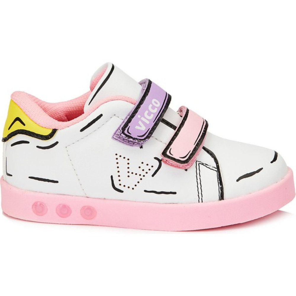 Vicco 313. B22Y. 153 Picasso Pembe Işıklı Bebek Spor Ayakkabı Kız Çocuk Günlük Ayakkabısı Fiyatı