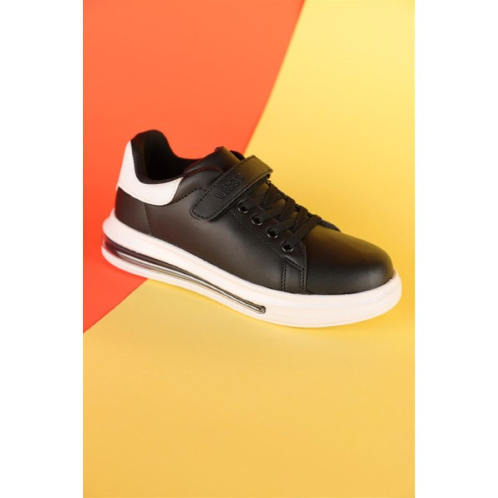 Vicco 32-37 Numara Unisex Siyah Renk Spor Ayakkabı Erkek Çocuk Günlük Ayakkabısı Fiyatı