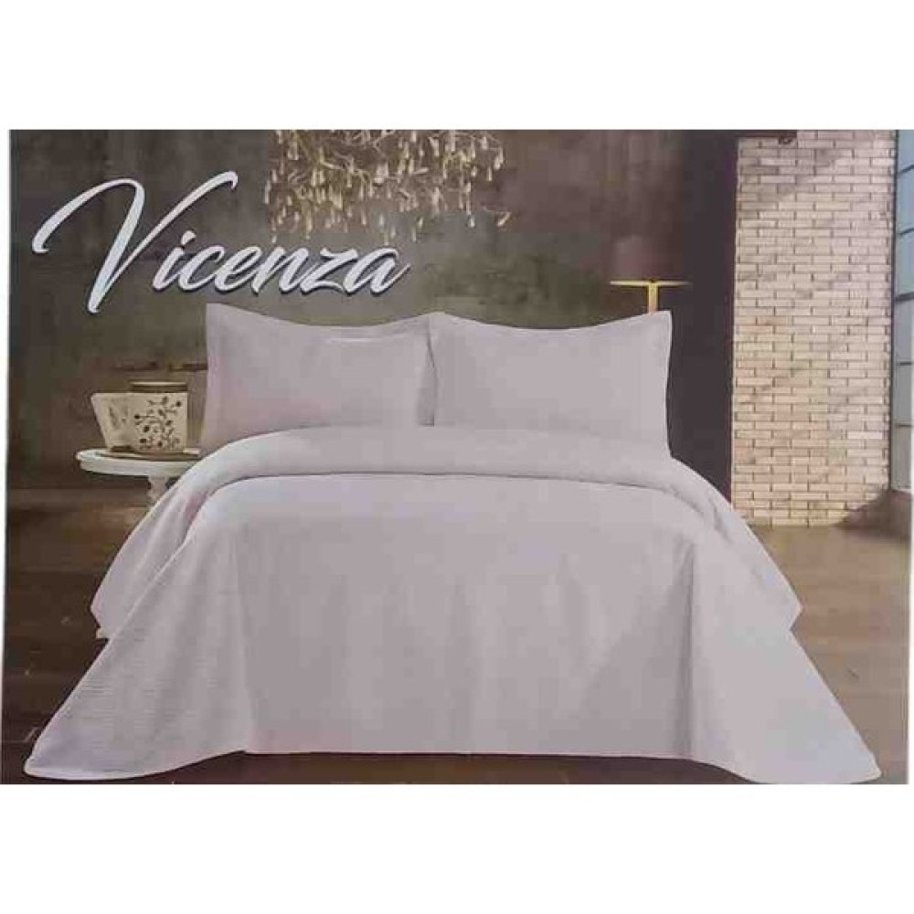 Vicenza Çift Kişilik Yatak Örtüsü & Volanlı Yastık Kılıfı*Takım - 240 x 260 cm - Bej Yatak Örtüsü Fiyatı