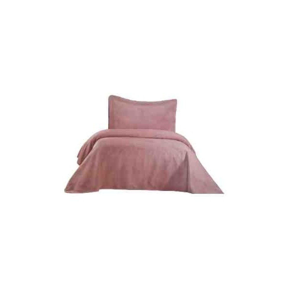 Vicenza Tek Kişilik Yatak Örtüsü & Volanlı Yastık Kılıfı*Takım - 180 x 200 cm - Gül Kurusu Yatak Örtüsü Fiyatı
