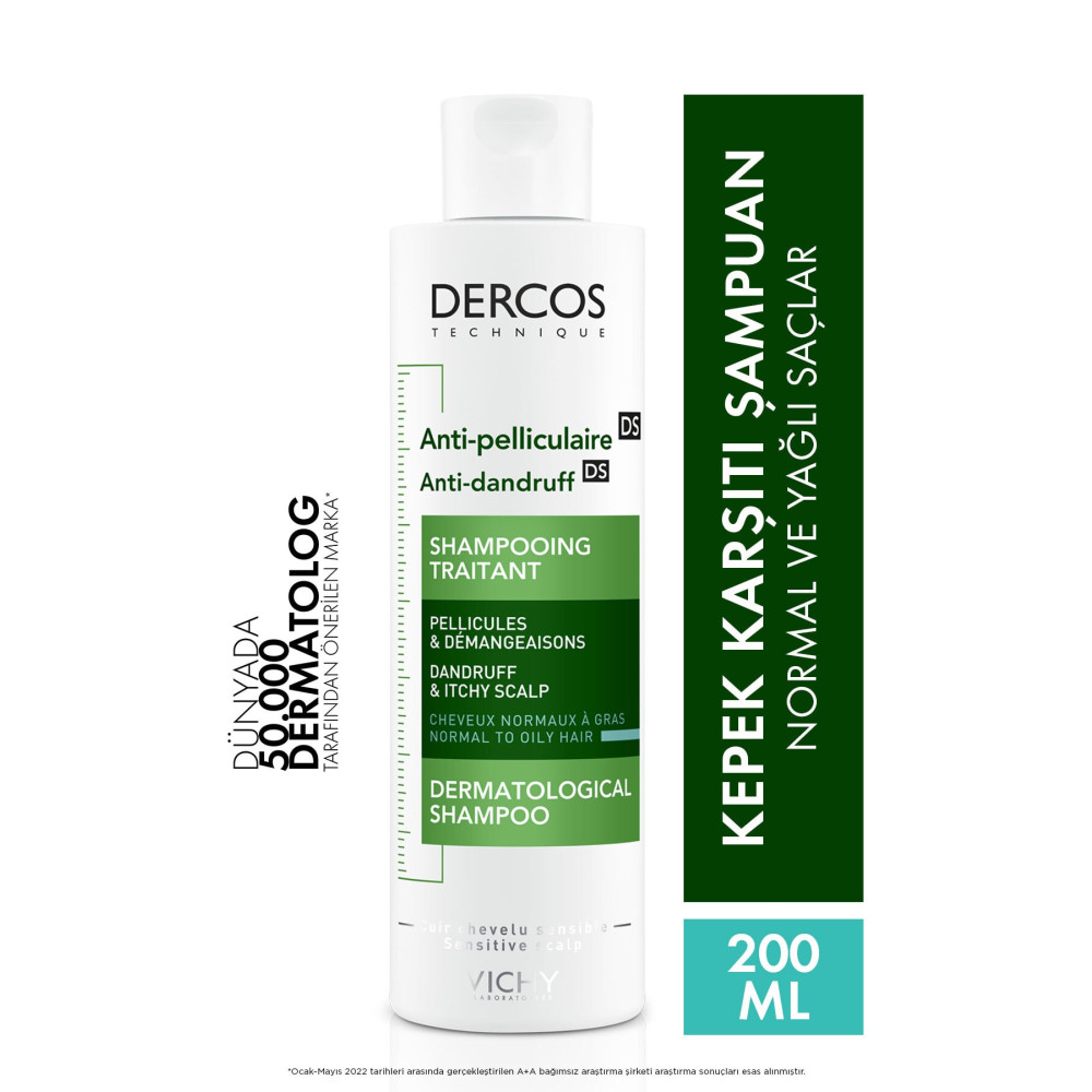Vichy Dercos Anti-Dandruff Kepek Karşıtı Şampuan Normal & Yağlı Saçlar 200 ml Şampuan ve Saç Kremi Fiyatı