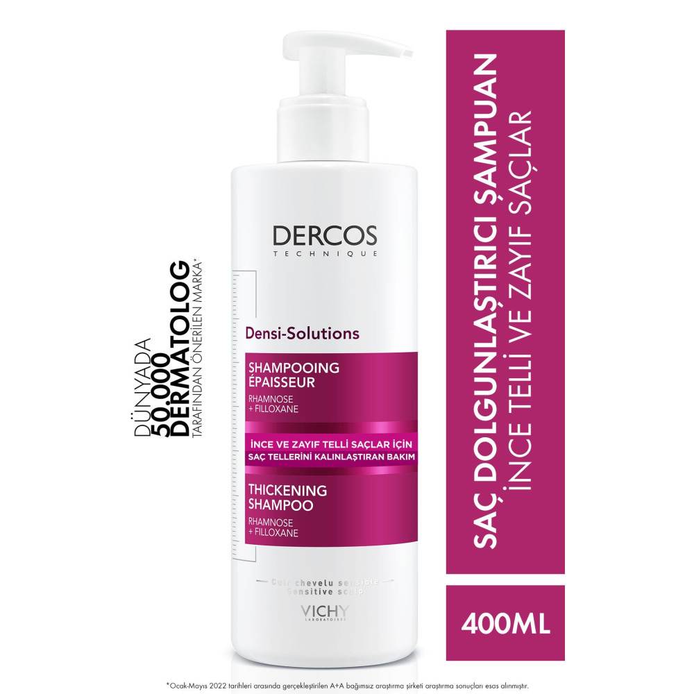 Vichy Dercos Densi Solutions Incelmiş Ve Zayıf Saçlara Özel 400ml Şampuan ve Saç Kremi Fiyatı