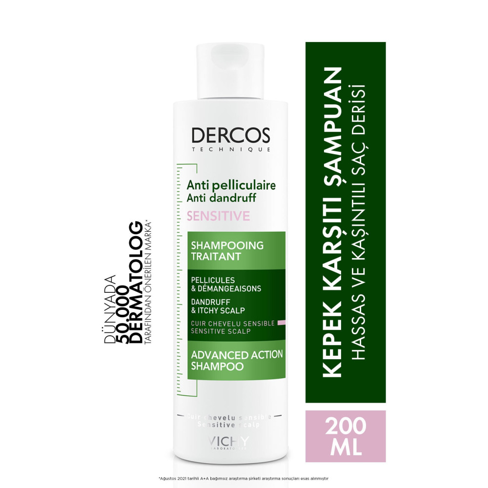 Vichy Dercos Hassas Saç Kepek Karşıtı Şampuan 200ml Şampuan ve Saç Kremi Fiyatı