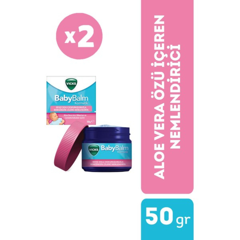 Vicks Baby Balm 50 gr 2 Adet - Renkli Bebek Bakım Fiyatı