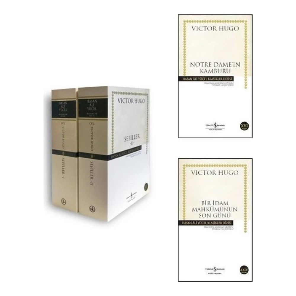 Victor Hugo - 4 Kitap Set / Sefiller 2 Cilt - Notre Dame'in Kamburu - Bir Idam Mahkumunun Son Günü Çeviri Romanlar Fiyatı