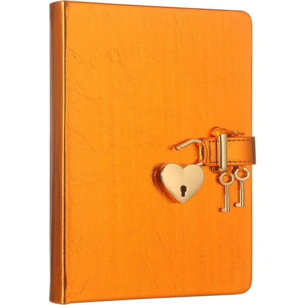 Victoria's Journals Hush Hush Kilitli Defter 13x18 Cm Metalik Turuncu Not Defteri & Bloknot Fiyatı