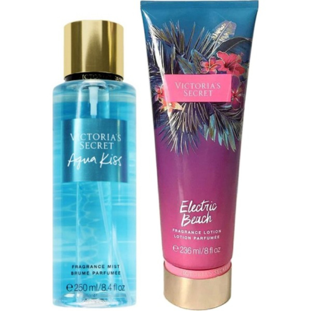Victoria's Secret Aqua Kiss & Electric Beach Vücut Losyonu ve Spreyi 2'li Set Vücut Losyonu ve Nemlendiricileri Fiyatı