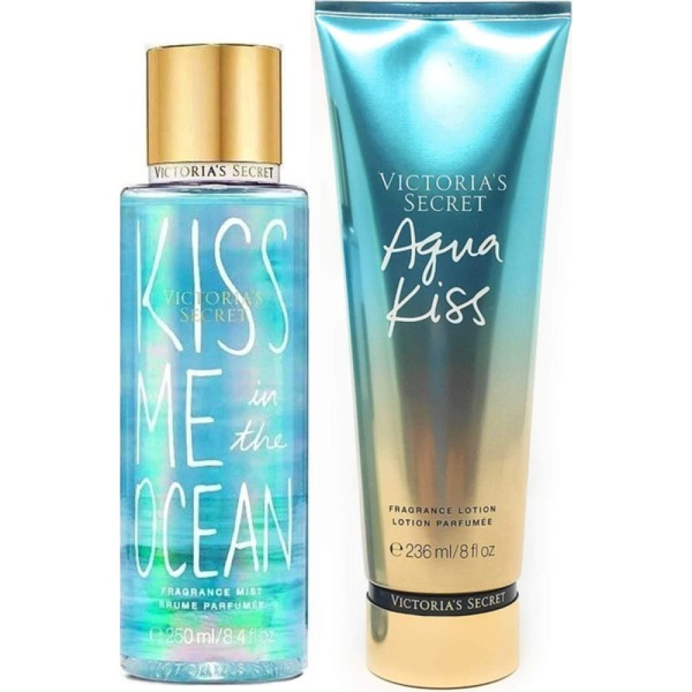 Victoria's Secret Aqua Kiss & Kiss Me In The Ocean Vücut Losyonu ve Spreyi 2'li Set Vücut Losyonu ve Nemlendiricileri Fiyatı